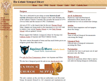Tablet Screenshot of catholicliturgy.com